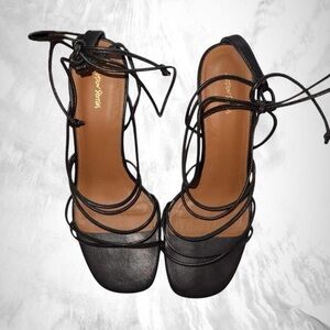 & Other Stories Black Strappy Sandals – Size 5.5 (EU 36)